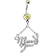 Miss June Playboy Bunny Birthstone Belly Ring