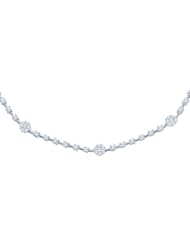 1.88CT DIAMOND FLOWER NECKLACE