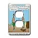 Rich Diesslins Funny KNOTS Scouting Cartoons - The Ax - Only Cut in the Designated Area - Light Switch Covers - 2 plug outlet cover