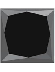 1/4 Cts of 3.70-3.90 mm AAA Princess Fancy Black Diamond (1 pc) Loose Diamonds