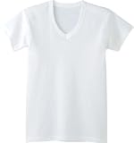 やわらか肌着 2枚組 VネックTシャツ 110cm  ホワイト フライス BF75552