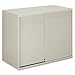 HON Overfile Storage Cabinets - 36quot; x 18quot; x 27.9quot; - Steel - 2 x Shelf(ves) - Security Lock - Light Gray