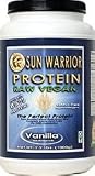 Sun Warrior Raw Vegan Organic Sprouted Rice Protein Powder - Vanilla - 2.2 Pounds