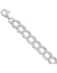 Sterling Silver 7 Inch Extra Large Charm Chain