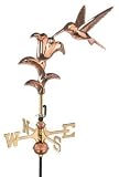 Hummingbird Weathervane - Polished Copper