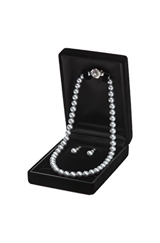 (モノワール) MONOIR 喪服 レディース 礼服 日本製 クラスプ ネックレス イヤリング 2点 セット イケチョウ貝 シェルパール 真珠 パール直径8mm kp8cn02 グレー