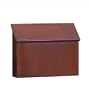 Horizontal Wall Mailbox (Antique Brass) (11"h x 14.5"w x 3.5"d)