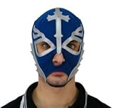 Masque de Lucha Libre - Catch WWE - Rey Misterio Bleu et Argent