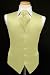 Tuxedo Vest - Solid Satin Matching Pin Ascot, Banana