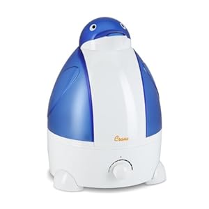Crane Adorable Ultrasonic Cool Mist Humidifier with 2.1 Gallon Output per Day - Penguin