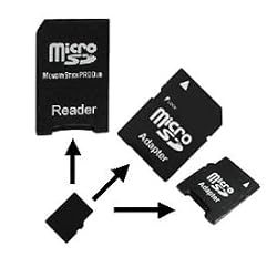 MCSD-MSDuo/miniSD/SD: Micro SD Adapter Set (SD, mini SD, Memory Stick Pro Duo)