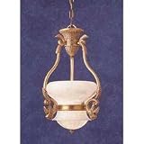 00-0168-G8-55 U Pendant in Bronze and White alabaster by LEDS