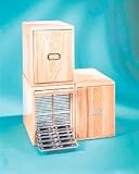 Cabinet Seasoned Oak Wood - Wooden Micro Slide Storage Cabinet, With Sliding Door - Model 48466-006