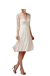 V-neck Short Lace Bridesmaid Dress/Prom Dress/Party Dress/Wedding Dress 