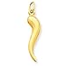 New 14K Y Gold 3-D Italian Horn Charm - over 1