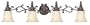 Kenroy Home 90044BRZ Regal Vanity Four Light