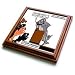 Londons Times Fish Fishing Deep Beneath Cartoons - 12 Step Groupers Drink Like A Fish - Trivets