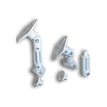 VideoSecu 2 White Deluxe Universal Speaker Mounts / Brackets for Walls and Ceilings