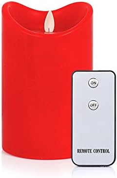 Flamelike Candles 3.5 x 5 - Flameless Incredibly Realistic Wax LED Moving Wick Flame Candle with Timer And Free Remote Control. Battery Operated. Unscented. Best Flickering Action.