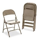 Metal Folding Chairs - Bronze (Set of 4)