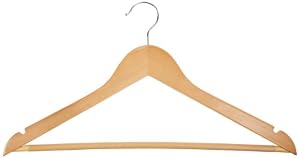 AmazonBasics Wood Suit Hangers (Set of 30)