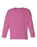 Rabbit Skins Toddler Long Sleeve T-Shirt 3311 (Raspberry, 2T)