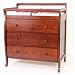 3-Drawer Sleigh Changer - Cherry