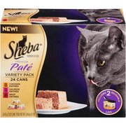 Sheba Variety Pack Premium Pate Premium Canned Cat Food, 3 oz, 24-Pack(Pack of 3)