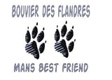 BOUVIER DES FLANDRES MAN'S BEST FRIEND Long Sleeve Tee (Your Choice of Colors)