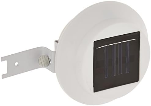 ADX SOLARGUTTER-6 Sun Power Smart LED Solar Gutter Night Utility Security Light for Indoor Outdoor (6 Pack), White