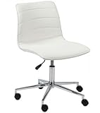 Ashton Office Chair - White (White / Chrome) (31"H x 25"W x 25"D)