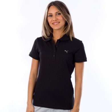 PUMA Damen Polo Shirt Ess, black, L, 815274 01