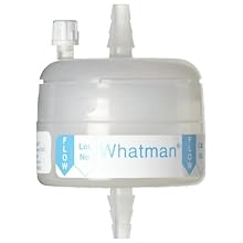Whatman 6705-3600 Polycap SPF 36 Polyethersulfone Membrane Capsule Filter with SB Inlet and Outlet, 60 psi Maximum Pressure, 1.0 Micron