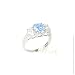 STUDIO 925: *CLASSIC 3-STONE AQUAMARINE 3.5CT CZ ANNIVERSARY RING*