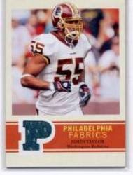 2009 Upper Deck Philadelphia Fabric #PFJT Jason Taylor - Miami Dolphins (Piece of Authentic Jersey)(Football Cards)