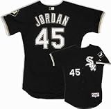 Michael Jordan Chicago White Sox MLB Jersey #45 (Black) Authentic Diamond Collection Baseball Throwback