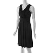 Sangria Brand V-neck Ruffle Front Sleeveless Dress