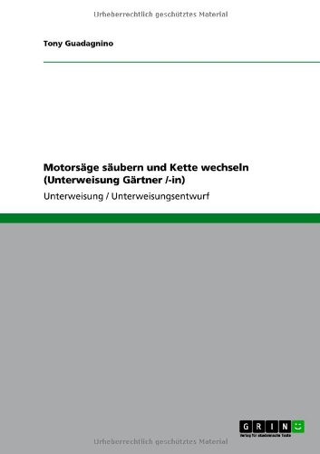 Motorsäge säubern und Kette wechseln (Unterweisung Gärtner /-in) (German Edition)