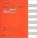 Wide Staff Manuscript Paper (Red Cover)