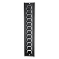 ~:~ LATHEM TIME CORPORATION ~:~ Heavy-Duty Steel Badge Rack, Holds 12 Credit-Card Sized Id Cards And Badges