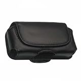 Brand New BLACK Premium Executive and Elegant Horizontal (Sideways) Leather Carrying & Protection Case with Magnetic Closure & Belt Clip & a UNIVERSAL SCREEN PROTECTOR for NOKIA 7510 by AccessoryWizard<br />
