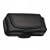 Brand New BLACK Premium Executive and Elegant Horizontal (Sideways) Leather Carrying & Protection Case with Magnetic Closure & Belt Clip & a UNIVERSAL SCREEN PROTECTOR for SAMSUNG SGH A737 / SGH A-737 by AccessoryWizard