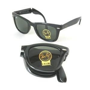 Ray-Ban Folding Wayfarer RB 4105 601 Black Sunglasses Size 50-22
