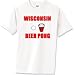 Wisconsin Beer Pong T-Shirt Standard Cotton