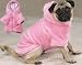 XXS Soft Hooded Ski Bunny Jacket Pink Dog Coat
