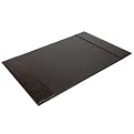Crocodile /Fx Leather Desk Blotter - BROWN