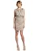 Tracy Reese Women's Draped Boat Neck Dress, Dark Greige, Small