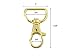 Gold Plated Swivel Clasps Lanyard Snap Hook Lobster Claw Clasp Jewelry Findings 1 5/8