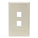 Black Box Gigastation2 2 Socket Network Faceplate - 2 X Socket(s) - Office White