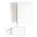 Pearl Border White Wed Invite Kit